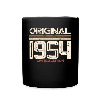 1954 Year of birth 70th birthday - Full Colour Mug - black - Front