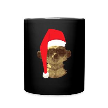 Noël Drôle Noël Suricate - Mug uni - noir - Devant