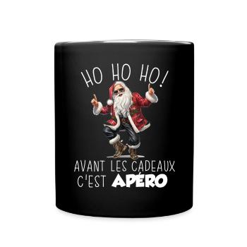 Humour Apéro Pull Moche De Noel Homme Femme - Mug uni - noir - Devant