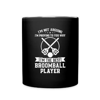 Broomball Sports Broomball Odds - Best Broomball P - Full Colour Mug - black - Front