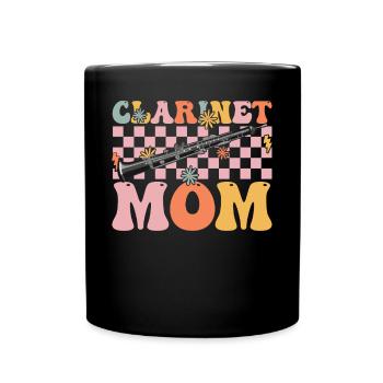 Groovy Clarinetist - Full Colour Mug - black - Front