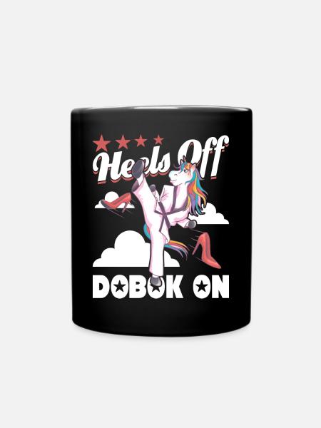 Absätze von Dobok an - Tasse einfarbig - Schwarz