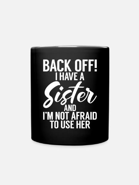 Brother Gifts - Tasse einfarbig - Schwarz