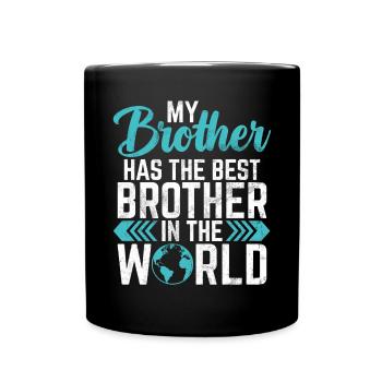 Brother Gifts - Tasse einfarbig - Schwarz - Vorne
