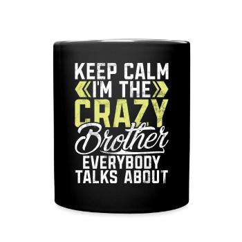 Brother Gifts - Tasse einfarbig - Schwarz - Vorne