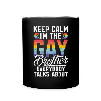 Brother Gifts - Tasse einfarbig - Schwarz - Vorne