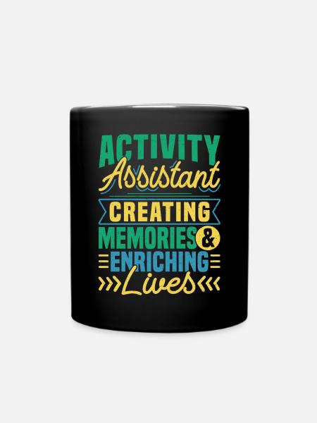 Activity Assistant Appreciation - Tasse einfarbig - Schwarz