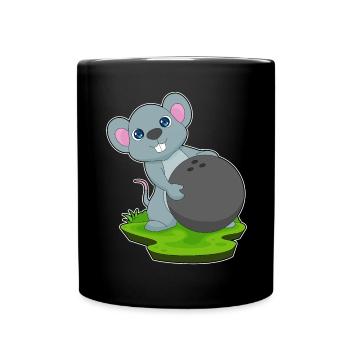 Souris Bowling Bowling Ball Sport - Mug uni - noir - Devant