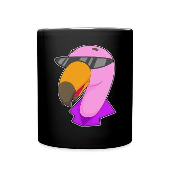 Flamingo Sunglasses - Full Colour Mug - black - Front