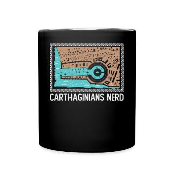Karthager Nerd - Tasse einfarbig - Schwarz - Vorne