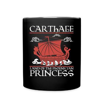 Carthage, terre de la princesse phénicienne - Mug uni - noir - Devant