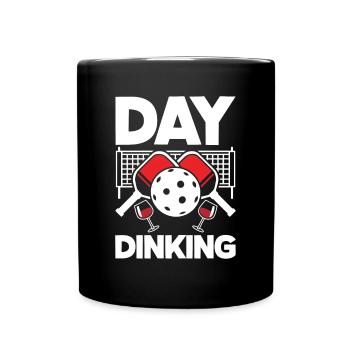 Lustiges Pickleball Geschenk - Tasse einfarbig - Schwarz - Vorne