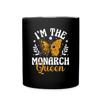 Reine monarque - Papillon monarque - Mug uni - noir - Devant
