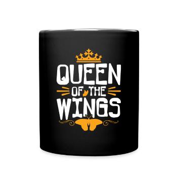 Queen of the Wings - Monarch Butterfly - Full Colour Mug - black - Front