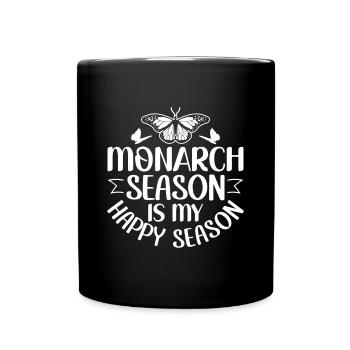 Monarch Season - Monarch Butterfly - Full Colour Mug - black - Front