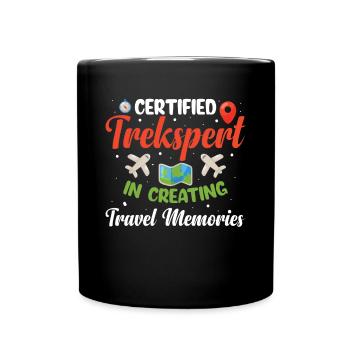 Certified Trekspert In Creating Travel Memories - Tasse einfarbig - Schwarz - Vorne