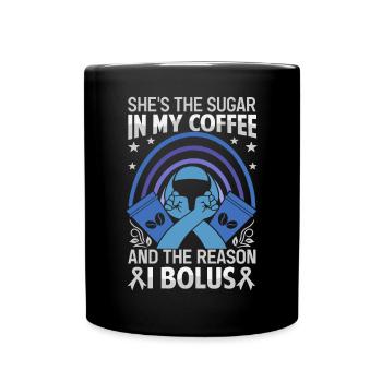 She's The Sugar In My Coffee - Full Colour Mug - black - Front