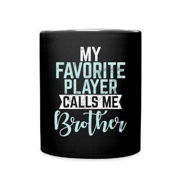Brother Gifts - Tasse einfarbig - Schwarz - Vorne