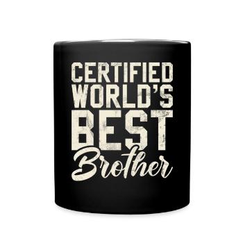 Brother Gifts - Tasse einfarbig - Schwarz - Vorne