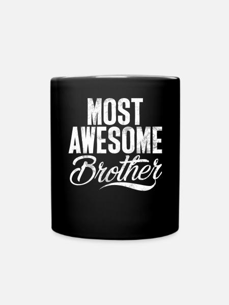 Brother Gifts - Tasse einfarbig - Schwarz