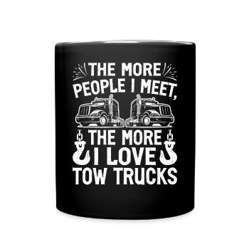 Drôle de conducteur de dépanneuse - Mug uni - noir - Devant