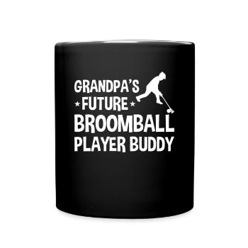 Grandpa's Future Broomball Player Buddy - Broombal - Full Colour Mug - black - Front