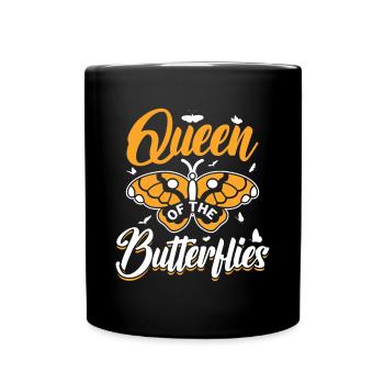 Reine des papillons - Papillon monarque - Mug uni - noir - Devant