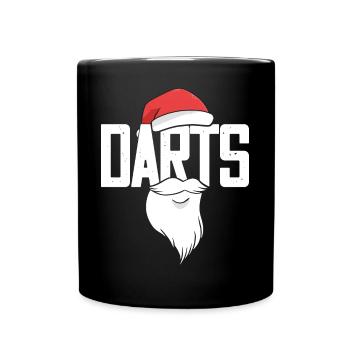 Dart Enthusiast Darts Board Meister Dart Spieler - Tasse einfarbig - Schwarz - Vorne