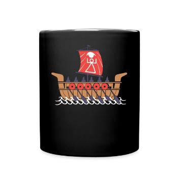 Carthage Battle Ship - Full Colour Mug - black - Front