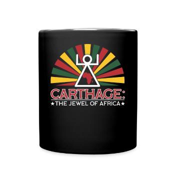 Karthago: Das Juwel Afrikas - Tasse einfarbig - Schwarz - Vorne