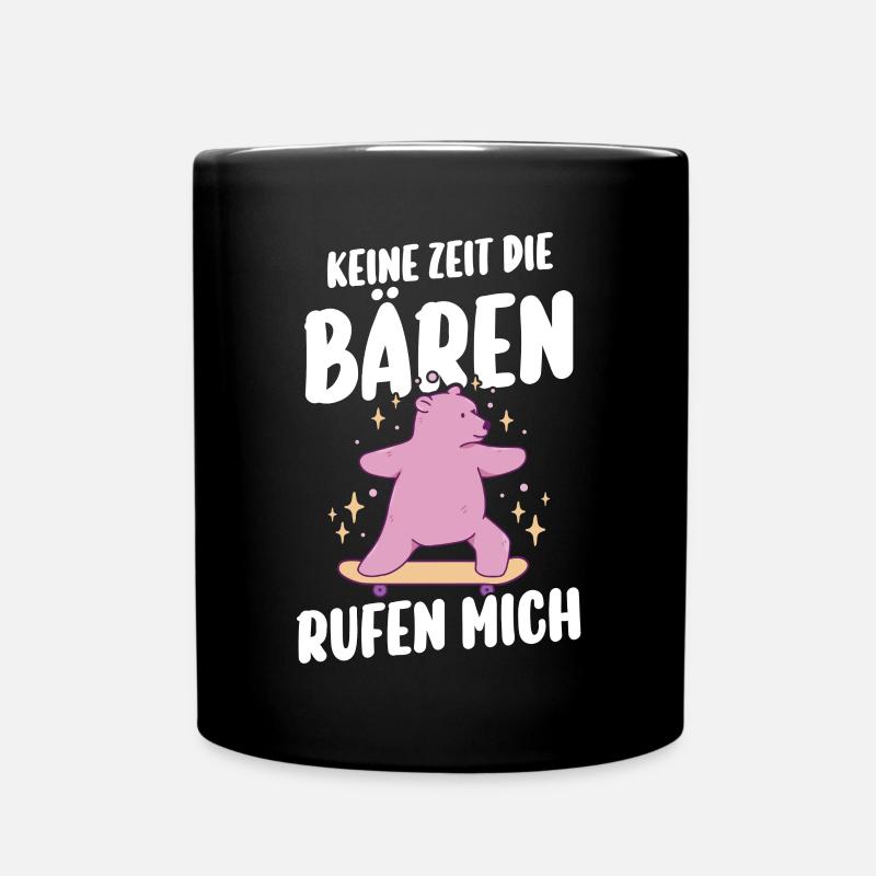 Braunbär Bär - Tasse einfarbig - Schwarz