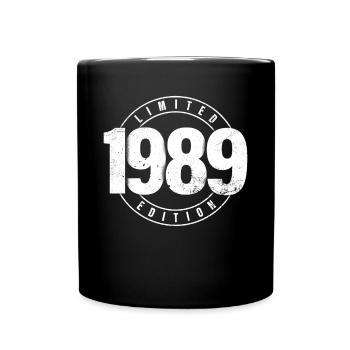 Limited Edition 1989 Year of Birth Urban Birthday - Full Colour Mug - black - Front