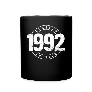 Limited Edition 1992 Year of Birth Urban Birthday - Full Colour Mug - black - Front