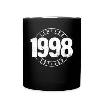 Limited Edition 1998 Year of Birth Urban Birthday - Full Colour Mug - black - Front