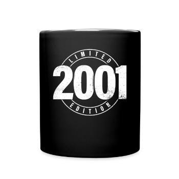 Limited Edition 2001 Year of Birth Urban Birthday - Full Colour Mug - black - Front