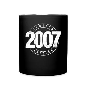 Limited Edition 2007 Year of Birth Urban Birthday - Full Colour Mug - black - Front