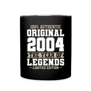 20. Geburtstag Jahrgang 2004 Original 2004 - Tasse einfarbig - Schwarz - Vorne