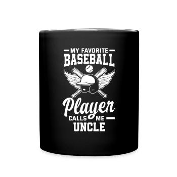 Drôle de baseball - Mug uni - noir - Devant