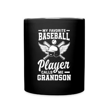 Drôle de baseball - Mug uni - noir - Devant