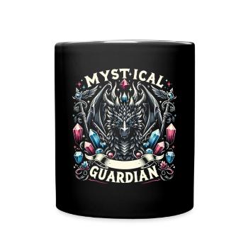 Crystalline Dragon Spell - Full Colour Mug - black - Front