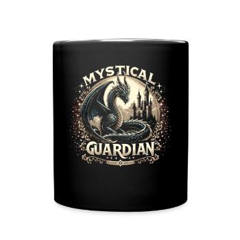 Dragon Gardien du Château du Chevalier - Mug uni - noir - Devant