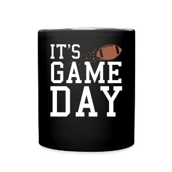 Game Day Football Enthusiasm - Full Colour Mug - black - Front