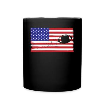 La fièvre patriotique des supporters de football - Mug uni - noir - Devant