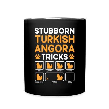 Tricks Têtus Chat Angora Turc - Mug uni - noir - Devant