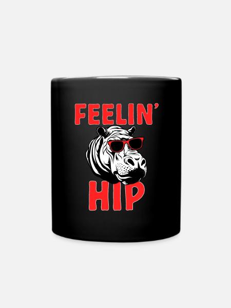 Hippopotame Hippopotame - Mug uni - noir