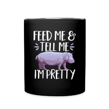 Hippopotame Hippopotame - Mug uni - noir - Devant