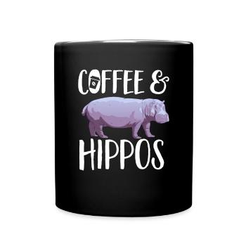 Hippopotame Hippopotame - Mug uni - noir - Devant