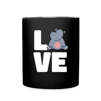 Hippopotame Hippopotame - Mug uni - noir - Devant