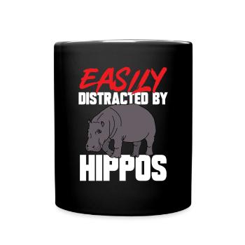 Hippopotame Hippopotame - Mug uni - noir - Devant