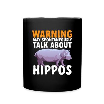 Hippopotame Hippopotame - Mug uni - noir - Devant